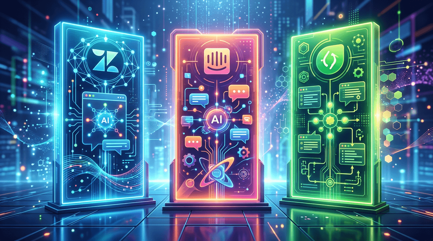 AI 客服对比：Zendesk AI vs Intercom vs Freshdesk