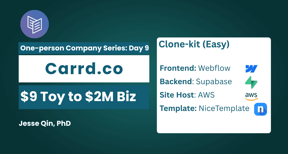 Carrd.co: $9 Toy to $2M Biz